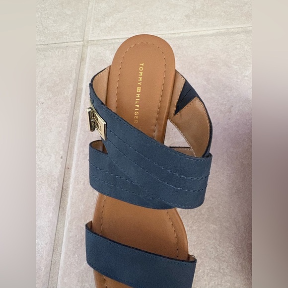 Tommy Hilfiger Mili 2 Cork Wedge Sandals - Size 10 - Picture 8 of 17